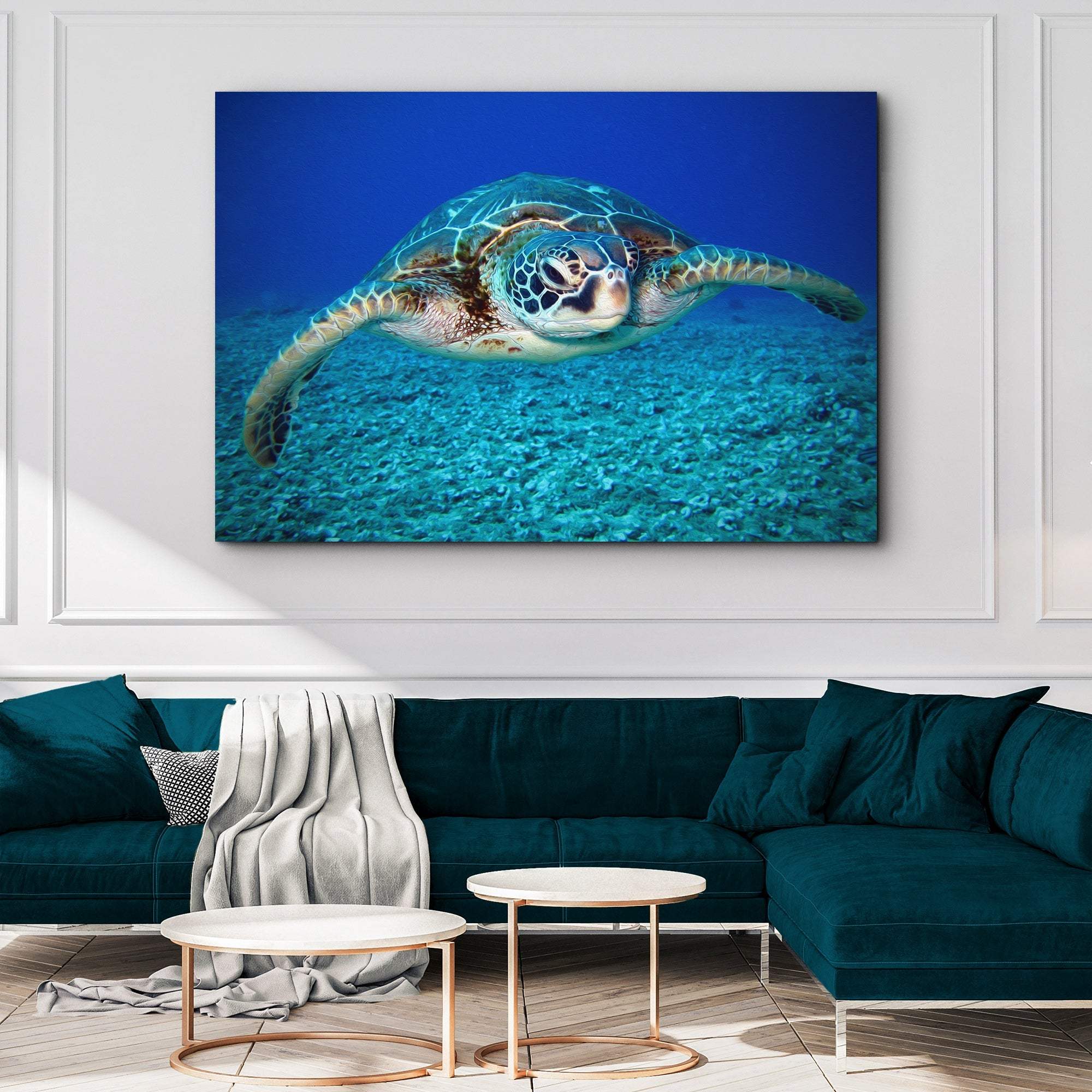 Green Sea Turtle Canvas Wall Art - Tailored Canvases - Flyclothing LLC
