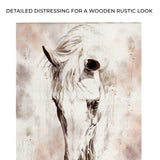 Sorrowful Horse Canvas Wall Art - Tailored Canvases - Flyclothing LLC