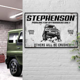 Parking For Offroaders Only Jeep Sign - Tailored Canvases - Flyclothing LLC