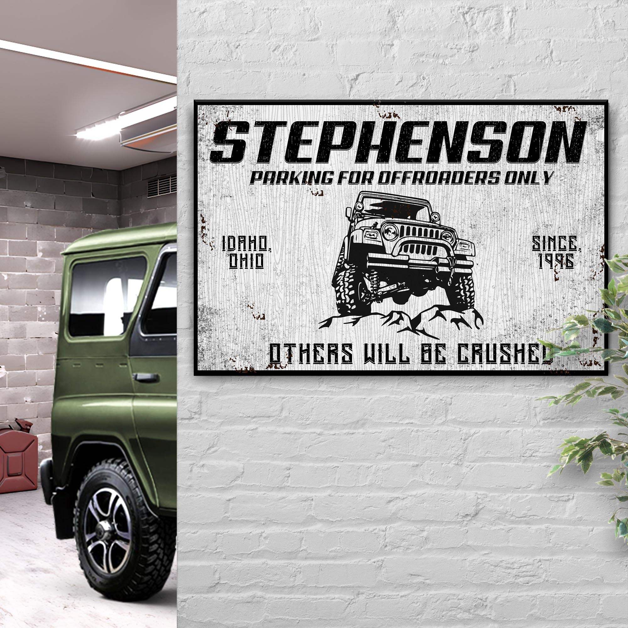 Parking For Offroaders Only Jeep Sign - Tailored Canvases - Flyclothing LLC