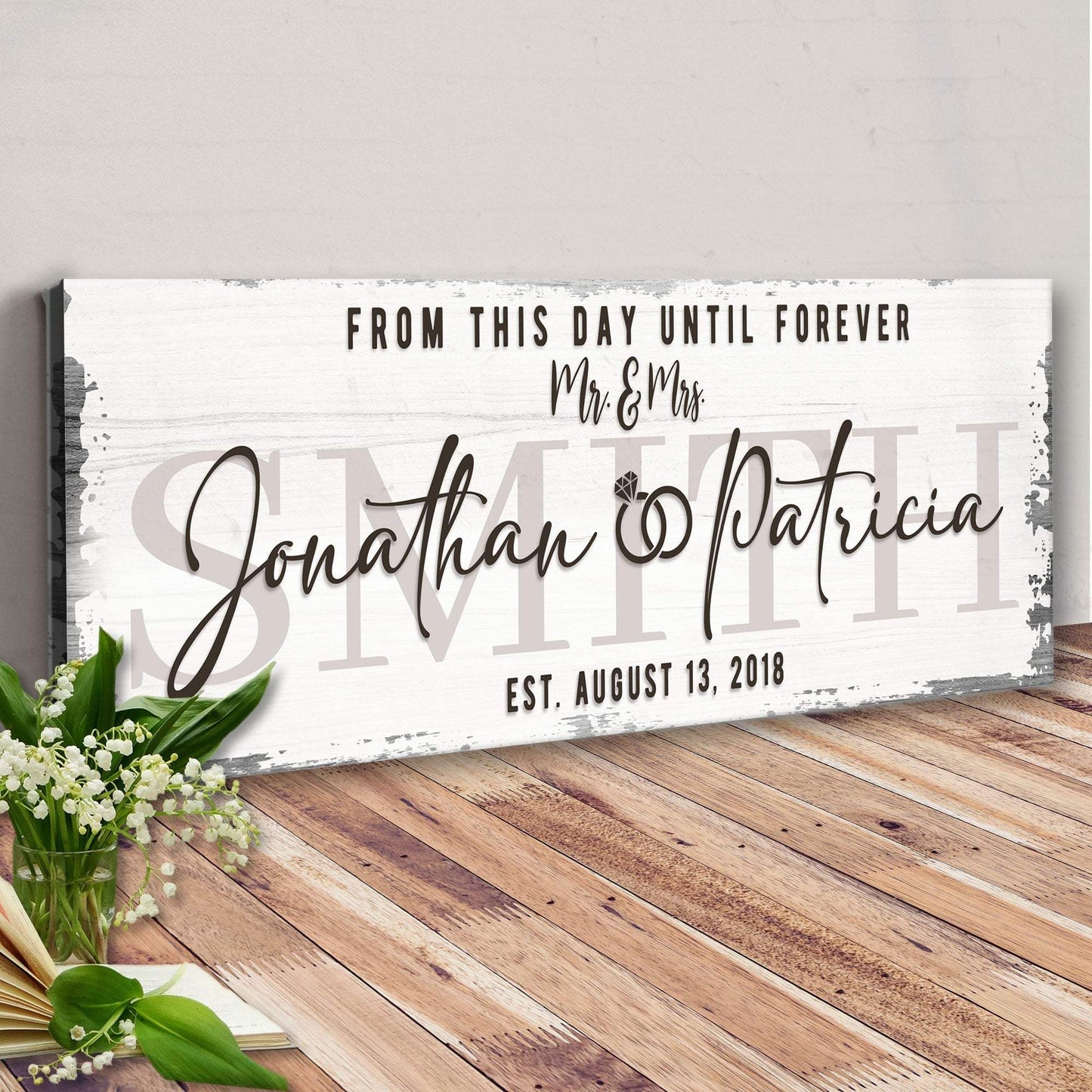 Custom Wedding Sign II - Tailored Canvases - Flyclothing LLC