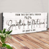 Custom Wedding Sign II - Tailored Canvases - Flyclothing LLC
