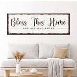 Bless This Home Sign - Tailored Canvases - Flyclothing LLC