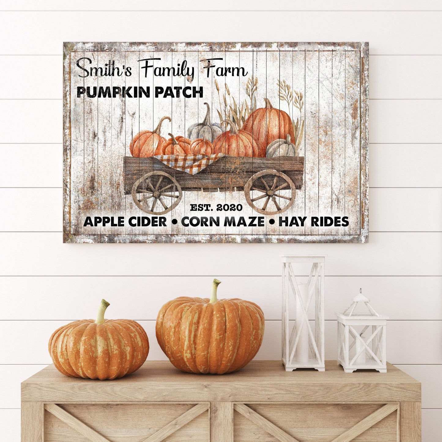 Family Pick Your Own Pumpkin Patch Sign II - Tailored Canvases - Flyclothing LLC