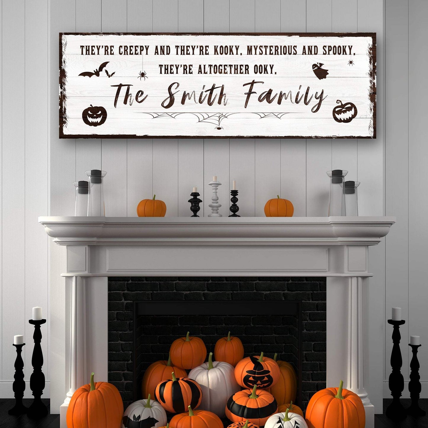 Creepy Family Sign - Tailored Canvases - Flyclothing LLC