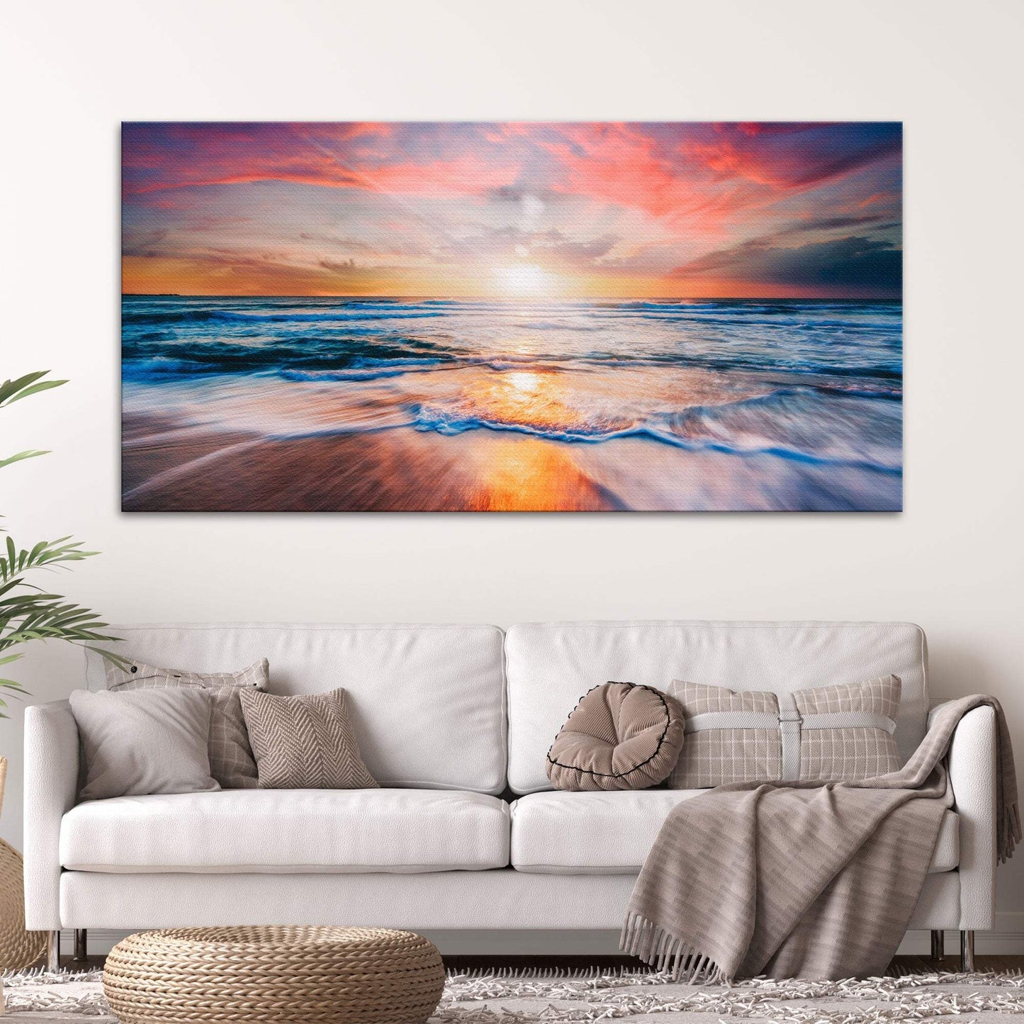 Sunrise Over The Horizon Canvas Wall Art - Tailored Canvases - Flyclothing LLC