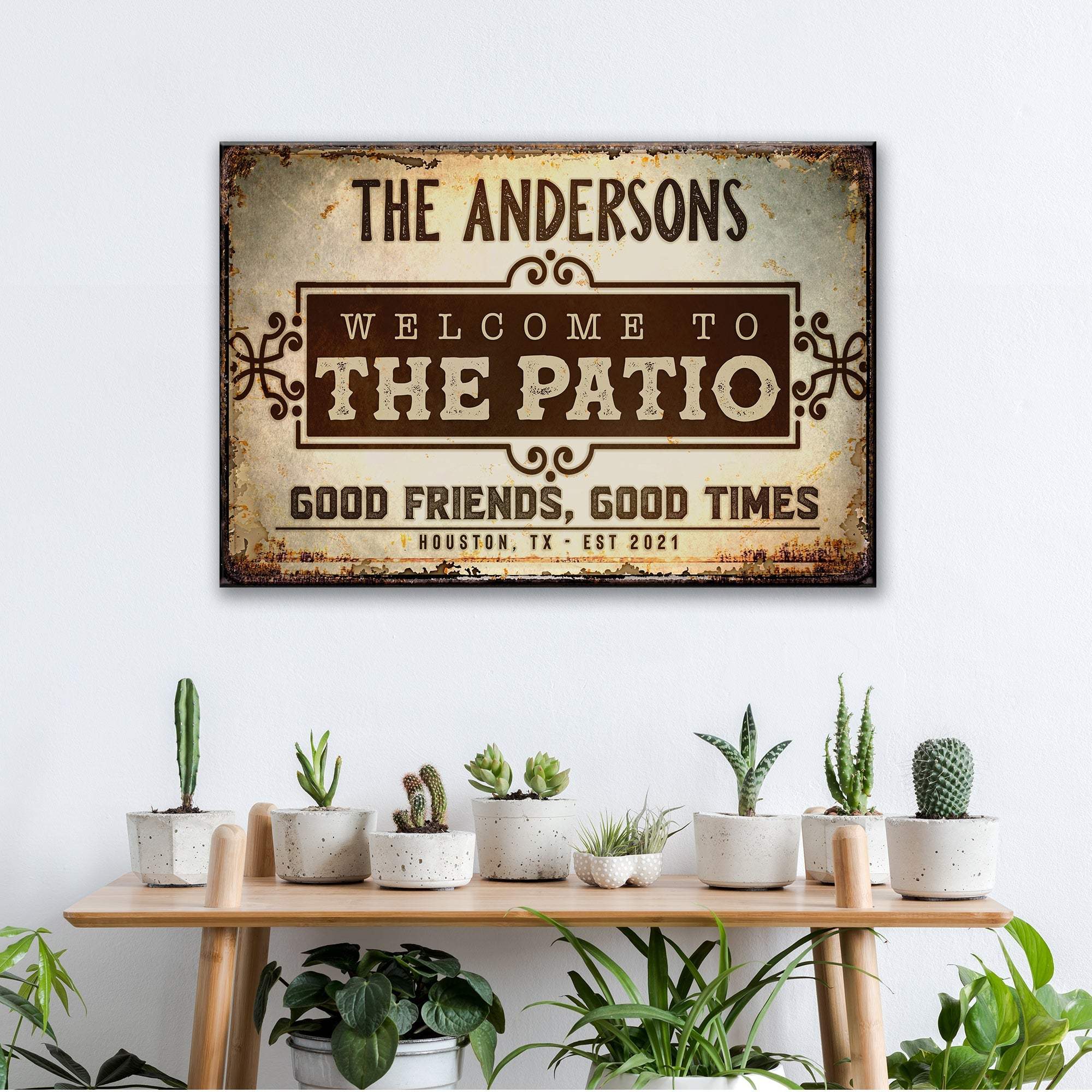 Welcome To The Patio Sign - Tailored Canvases - Flyclothing LLC