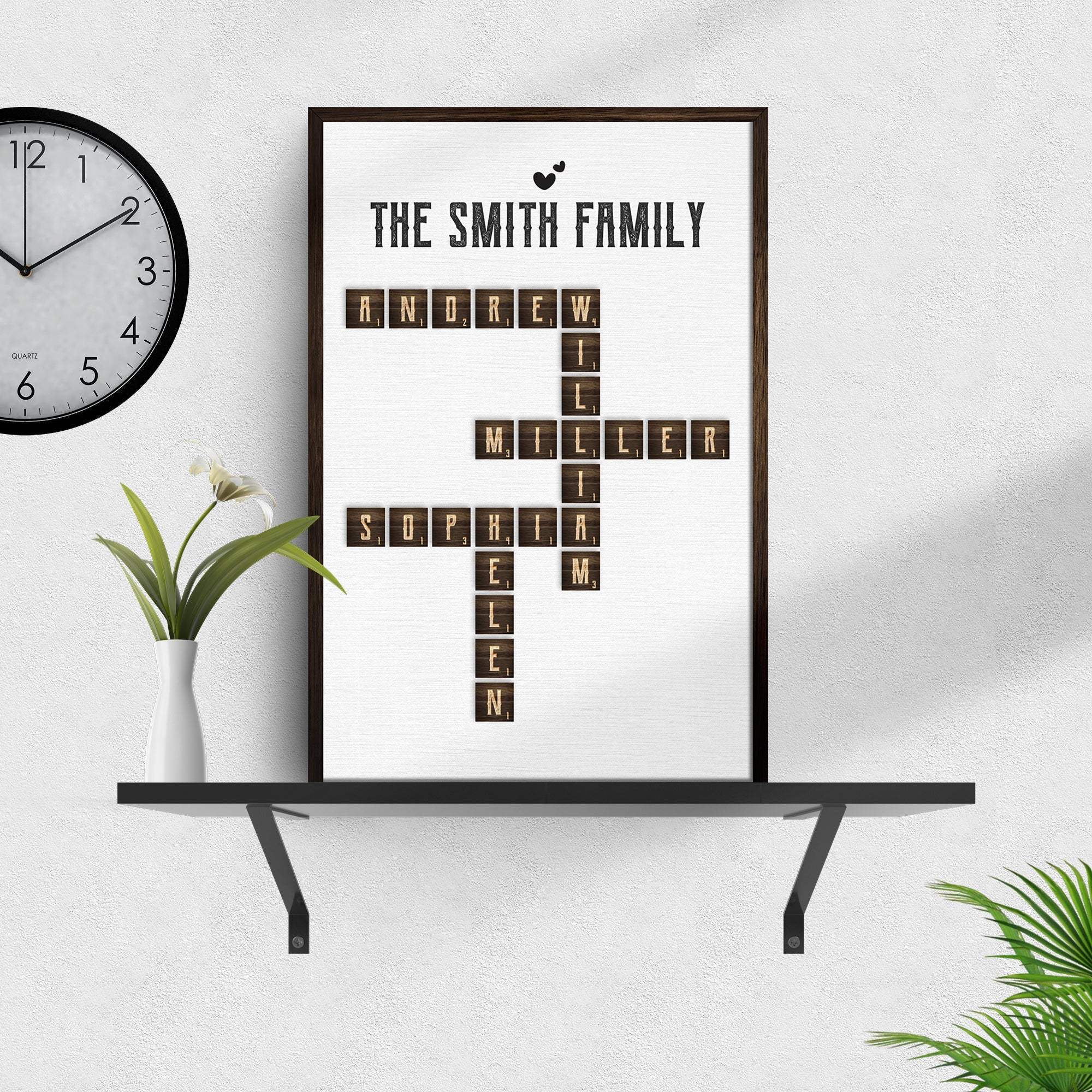 Scrabble Family Name Sign - Tailored Canvases - Flyclothing LLC