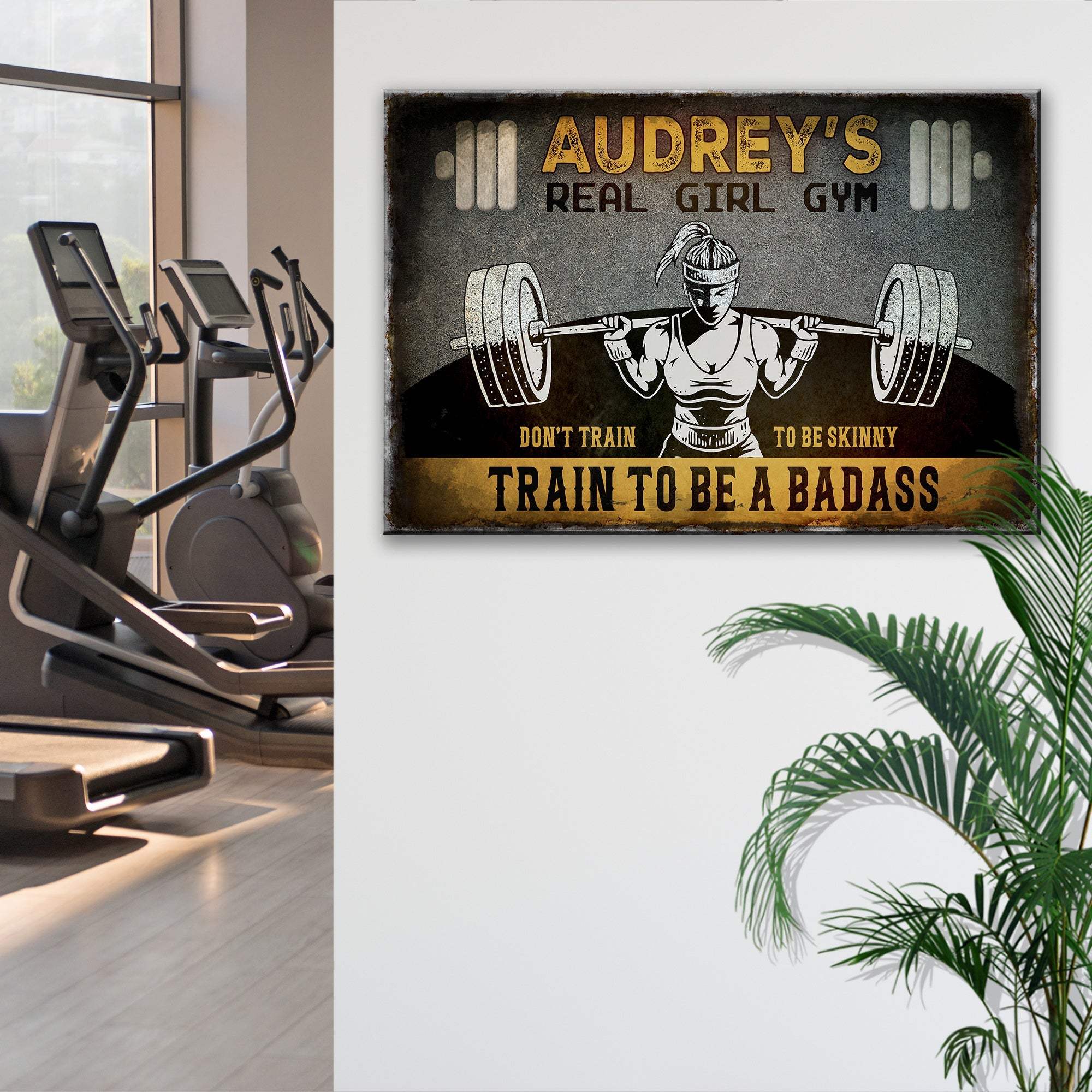 Real Girl Gym Sign - Tailored Canvases - Flyclothing LLC