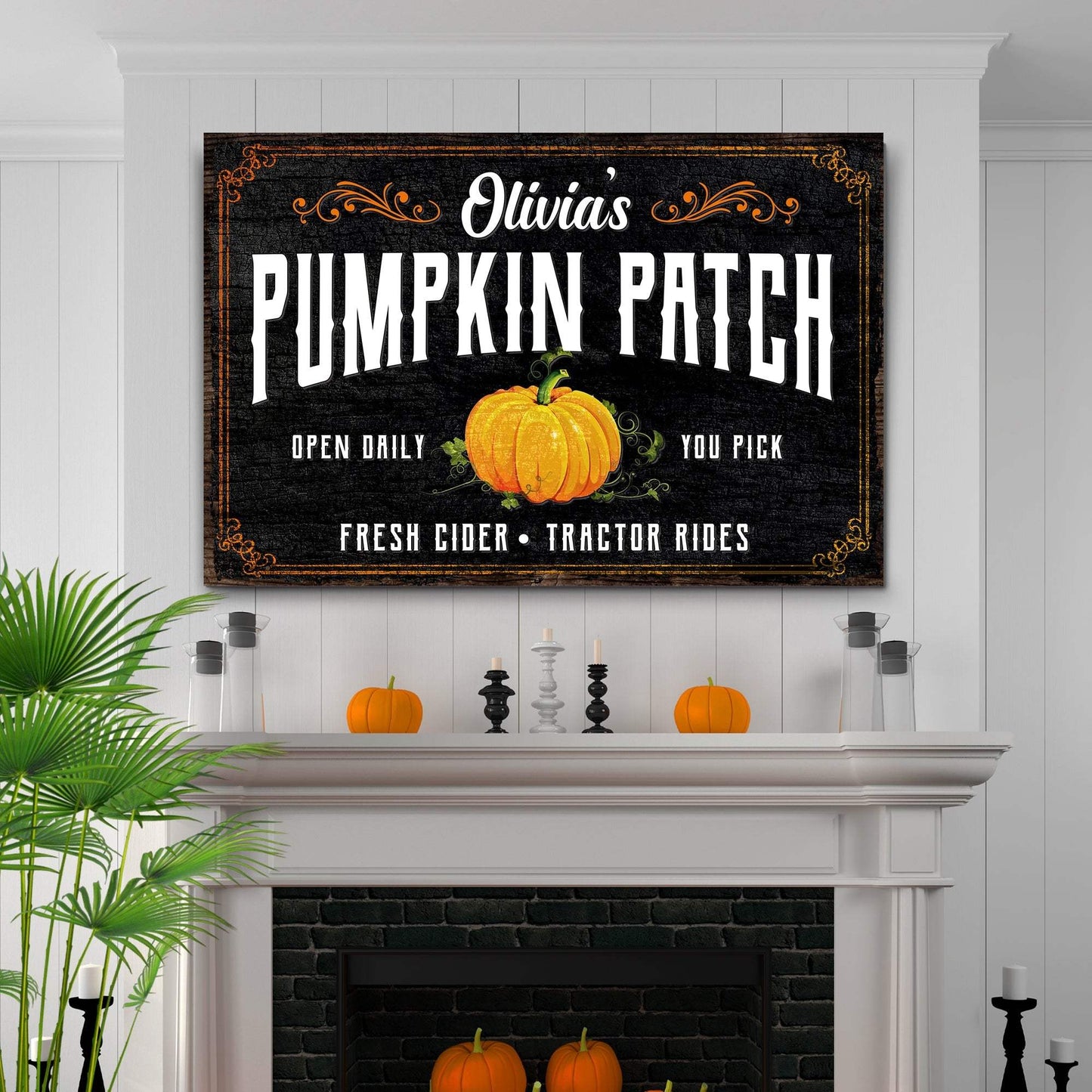 Pumpkin Patch Sign IV - Tailored Canvases - Flyclothing LLC