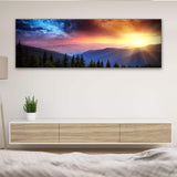 Purple And Sunrise Canvas Wall Art - Tailored Canvases - Flyclothing LLC