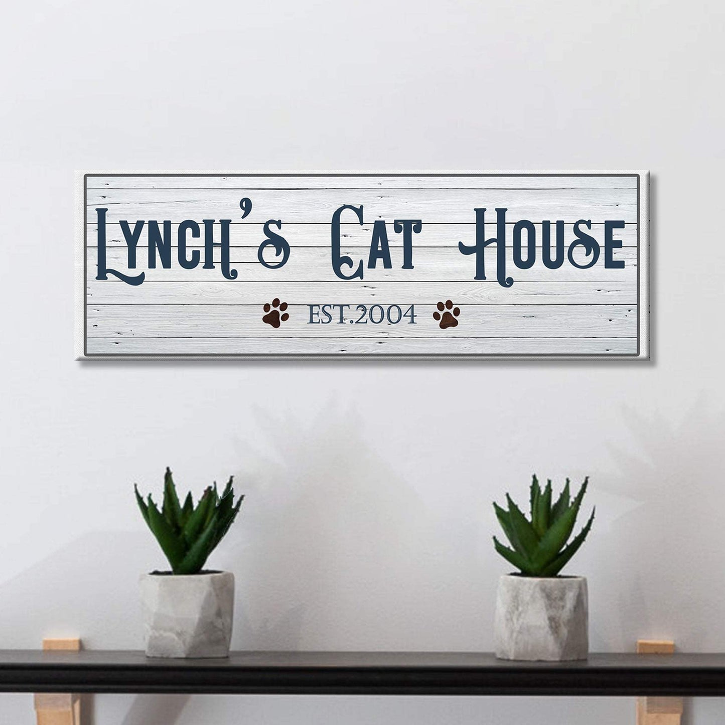 Cat House Sign - Tailored Canvases - Flyclothing LLC