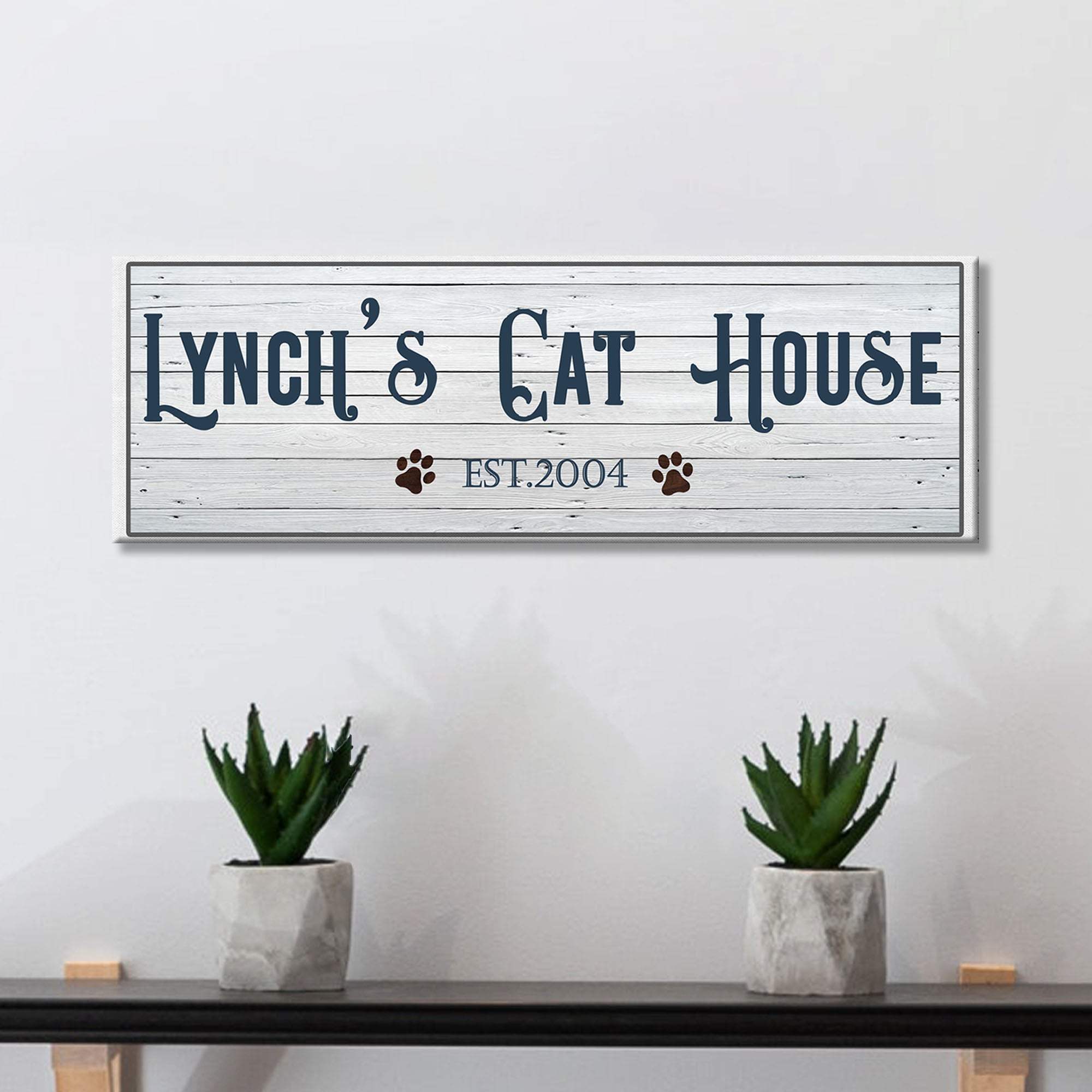 Cat House Sign - Tailored Canvases - Flyclothing LLC