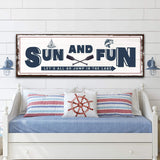 Sun And Fun Sign - Tailored Canvases - Flyclothing LLC
