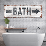 Bath Arrow Sign - Tailored Canvases - Flyclothing LLC