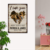 I Love You More Every Day Rustic Sign - Tailored Canvases - Flyclothing LLC