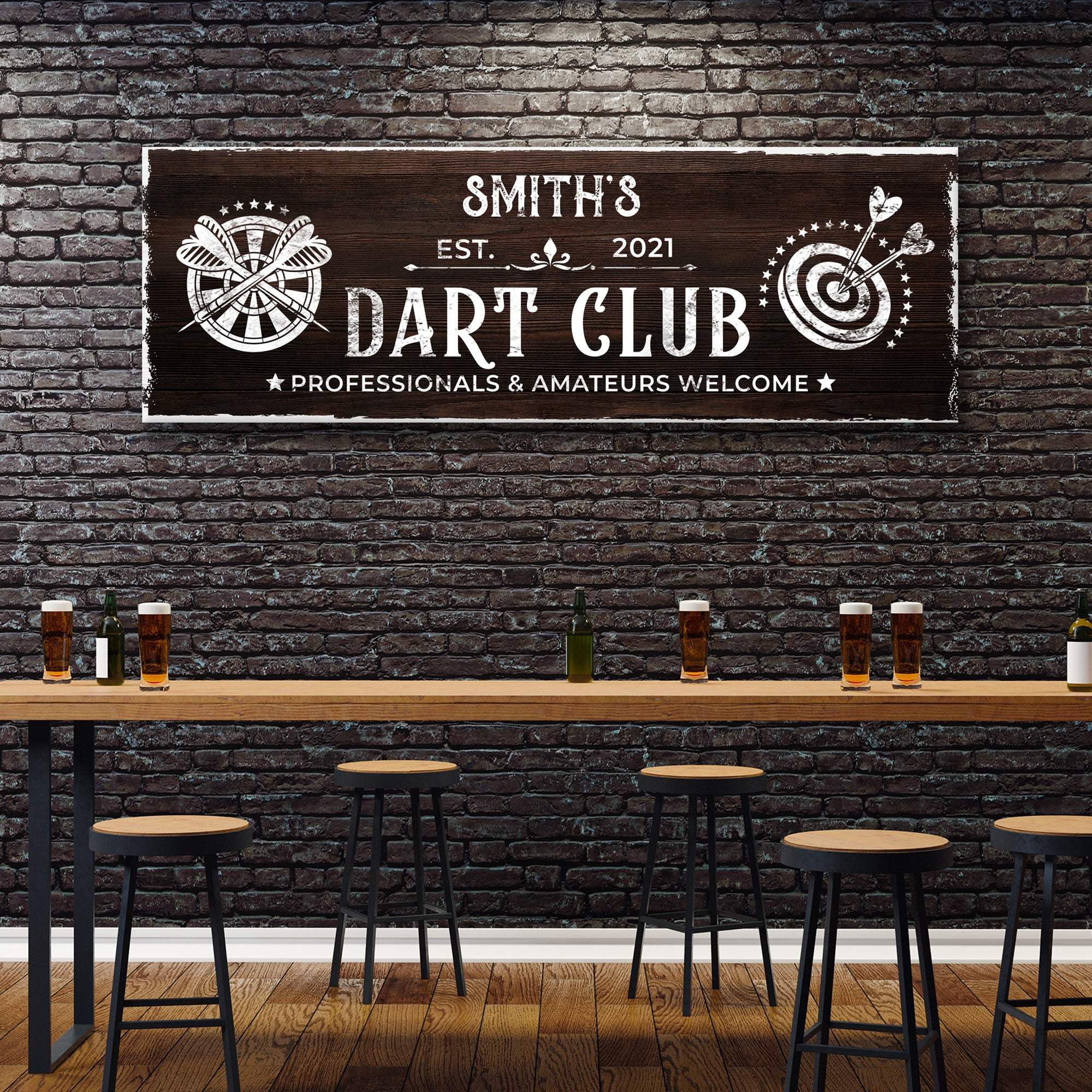 Dart Club Sign II - Tailored Canvases - Flyclothing LLC