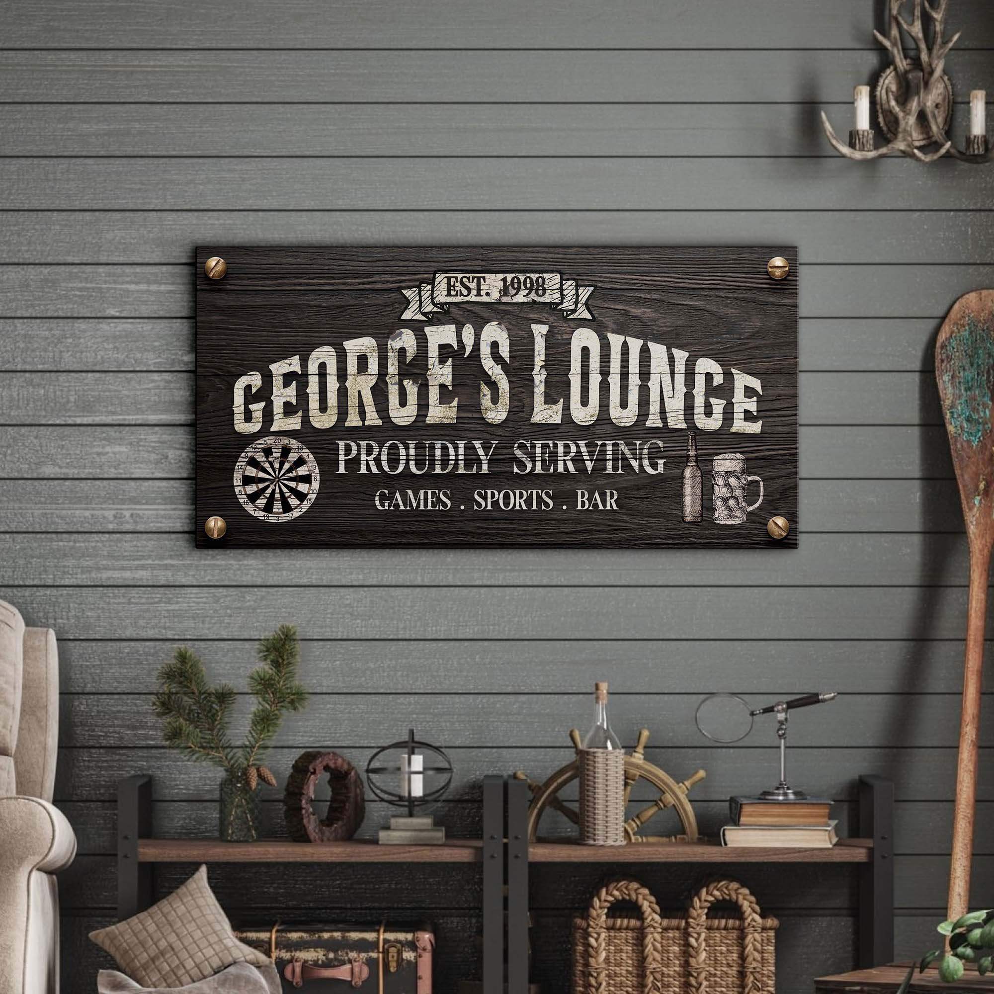 Proudly Serving Lounge Sign - Tailored Canvases - Flyclothing LLC