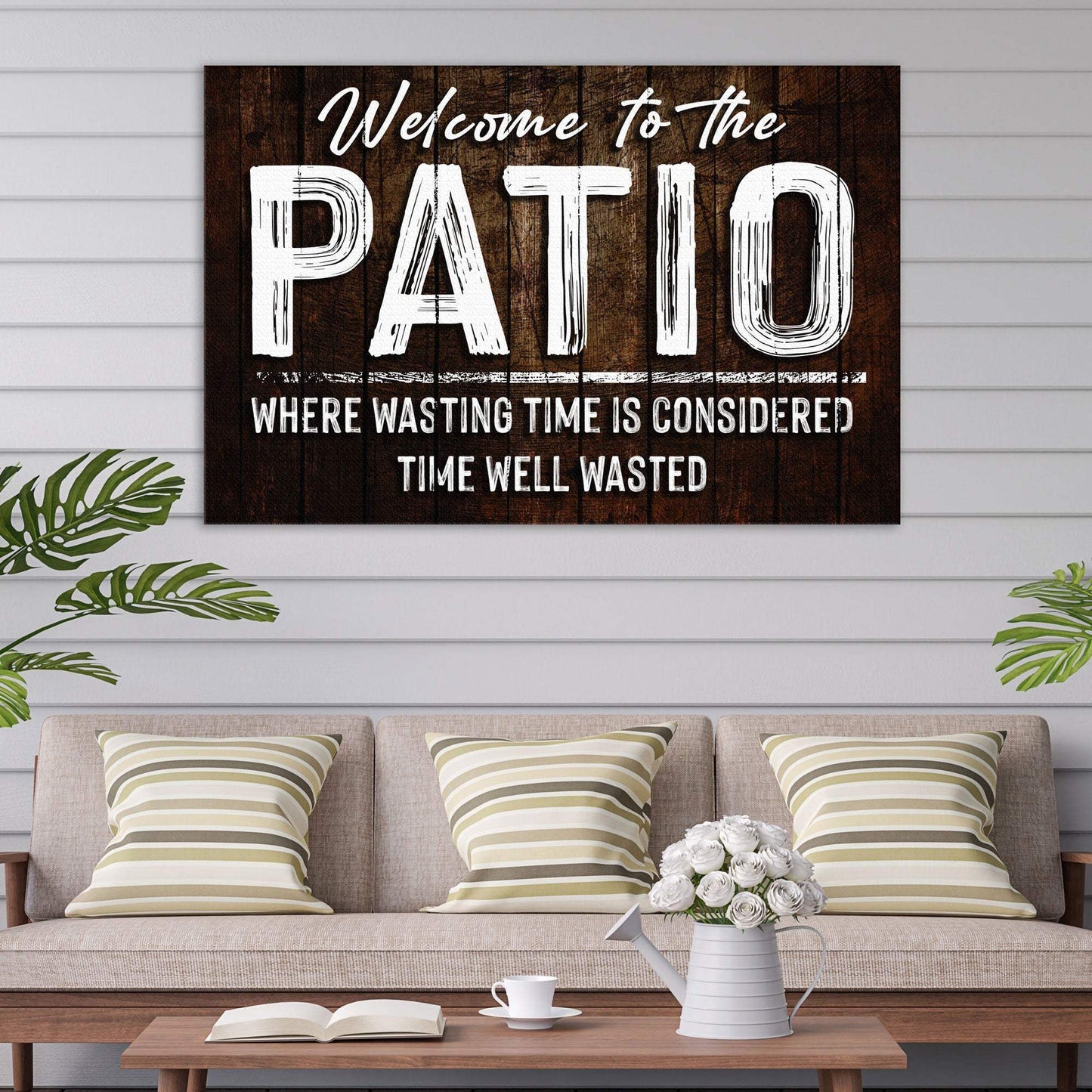 Welcome To The Patio Sign - Tailored Canvases - Flyclothing LLC