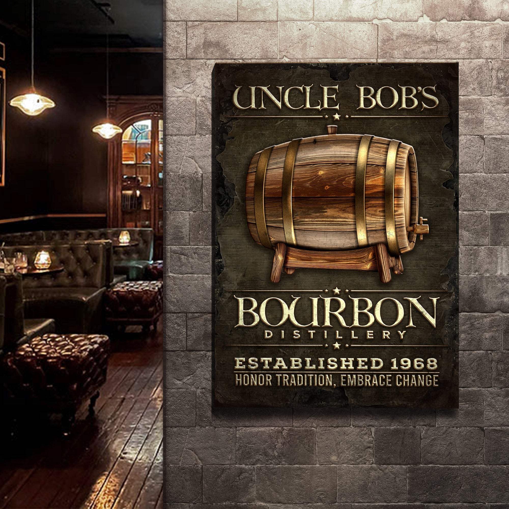 Bourbon Distillery Sign - Tailored Canvases - Flyclothing LLC