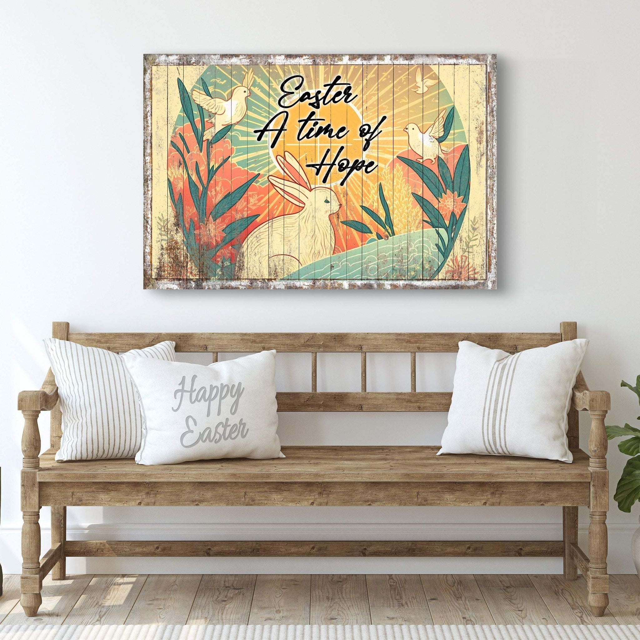 Easter A Time Of Hope Sign - Tailored Canvases - Flyclothing LLC