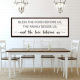 Bless The Food Before Us And The Love Between Us Sign - Tailored Canvases - Flyclothing LLC
