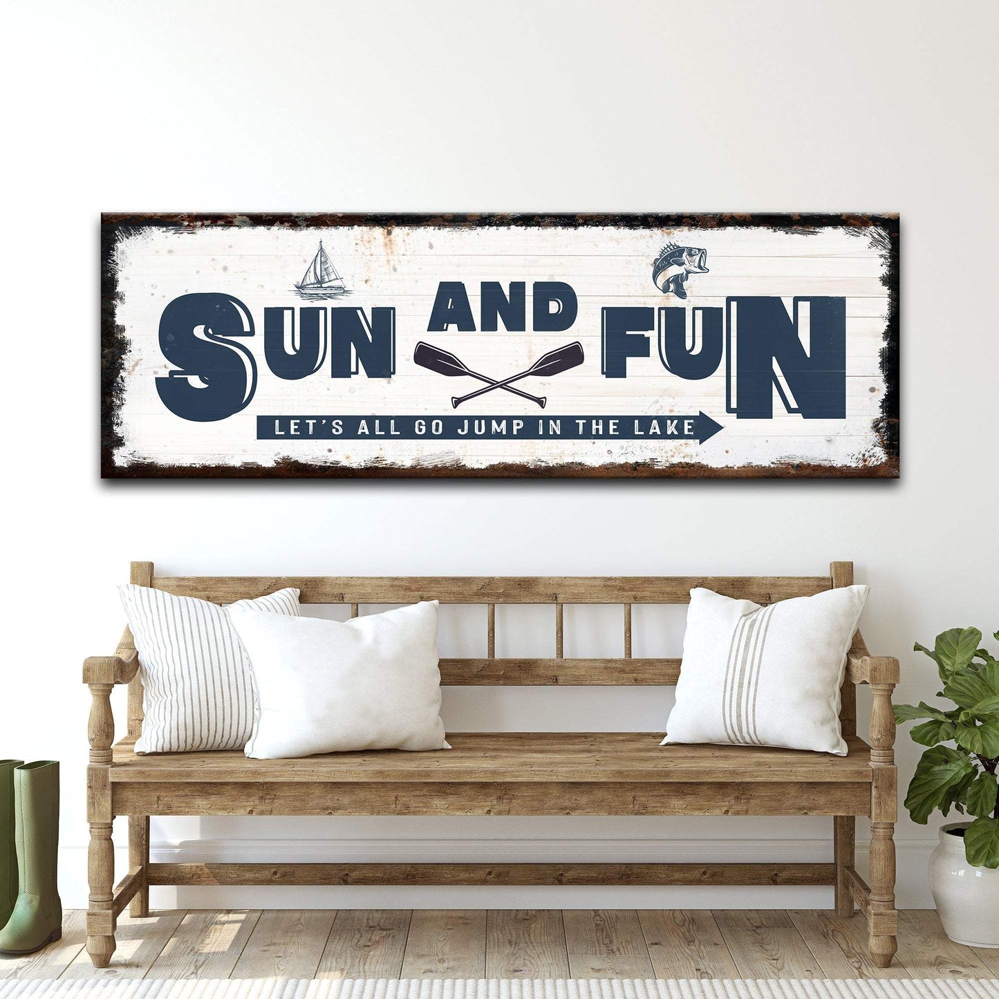 Sun And Fun Sign - Tailored Canvases - Flyclothing LLC
