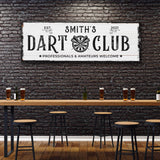 Dart Club Sign II - Tailored Canvases - Flyclothing LLC