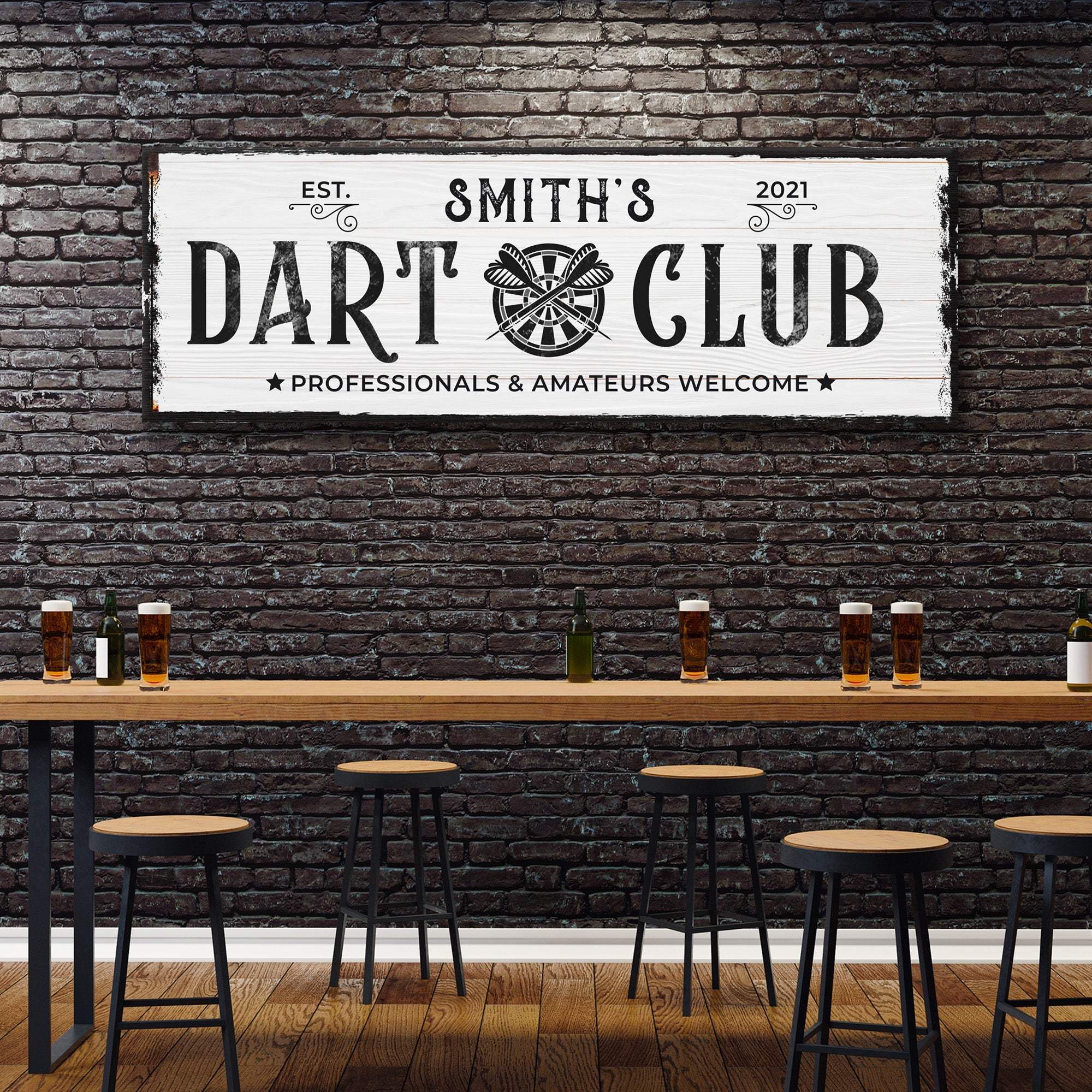 Dart Club Sign II - Tailored Canvases - Flyclothing LLC
