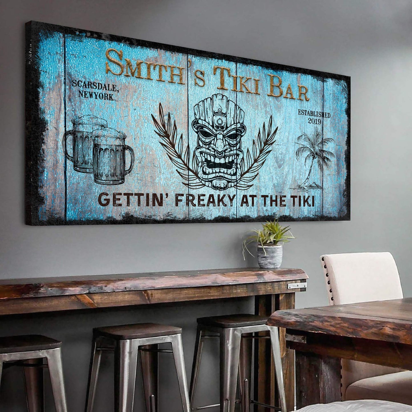 Tiki Bar Sign II - Tailored Canvases - Flyclothing LLC