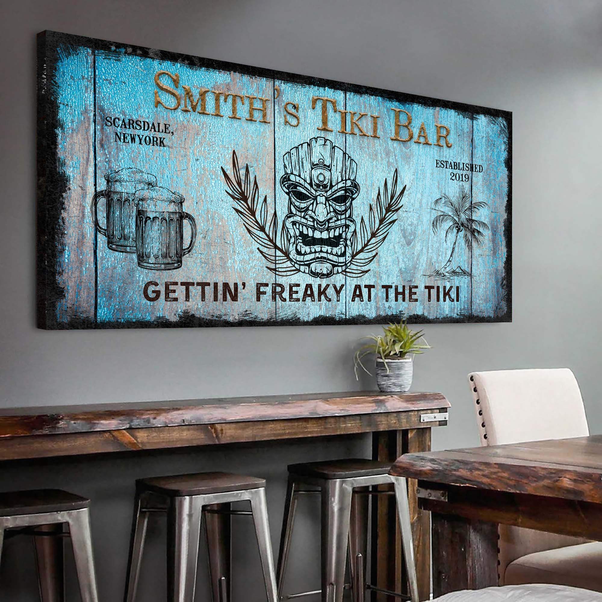 Tiki Bar Sign II - Tailored Canvases - Flyclothing LLC