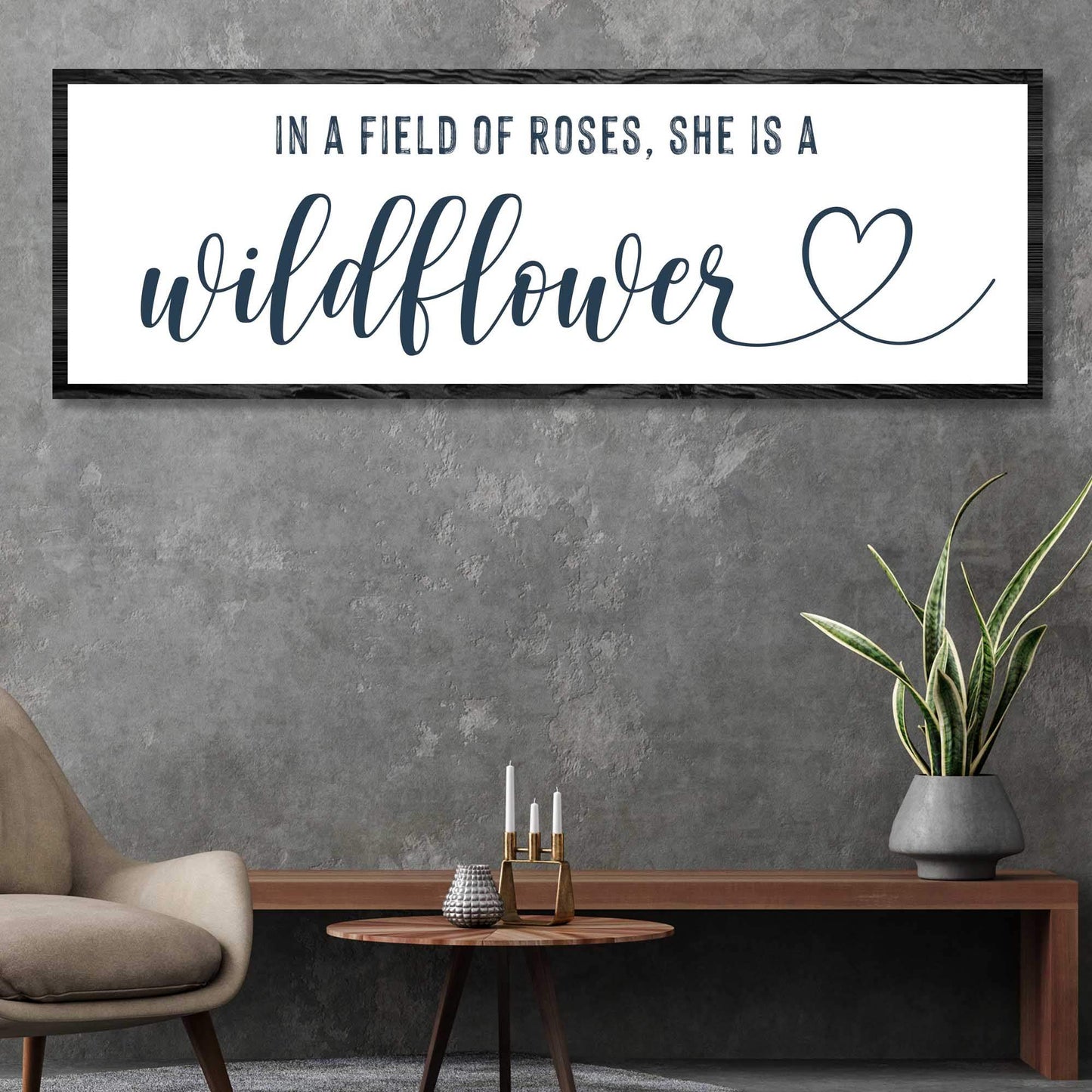 She Is A Wildflower Sign II - Tailored Canvases - Flyclothing LLC