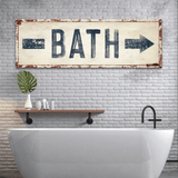 Bath Arrow Sign - Tailored Canvases - Flyclothing LLC
