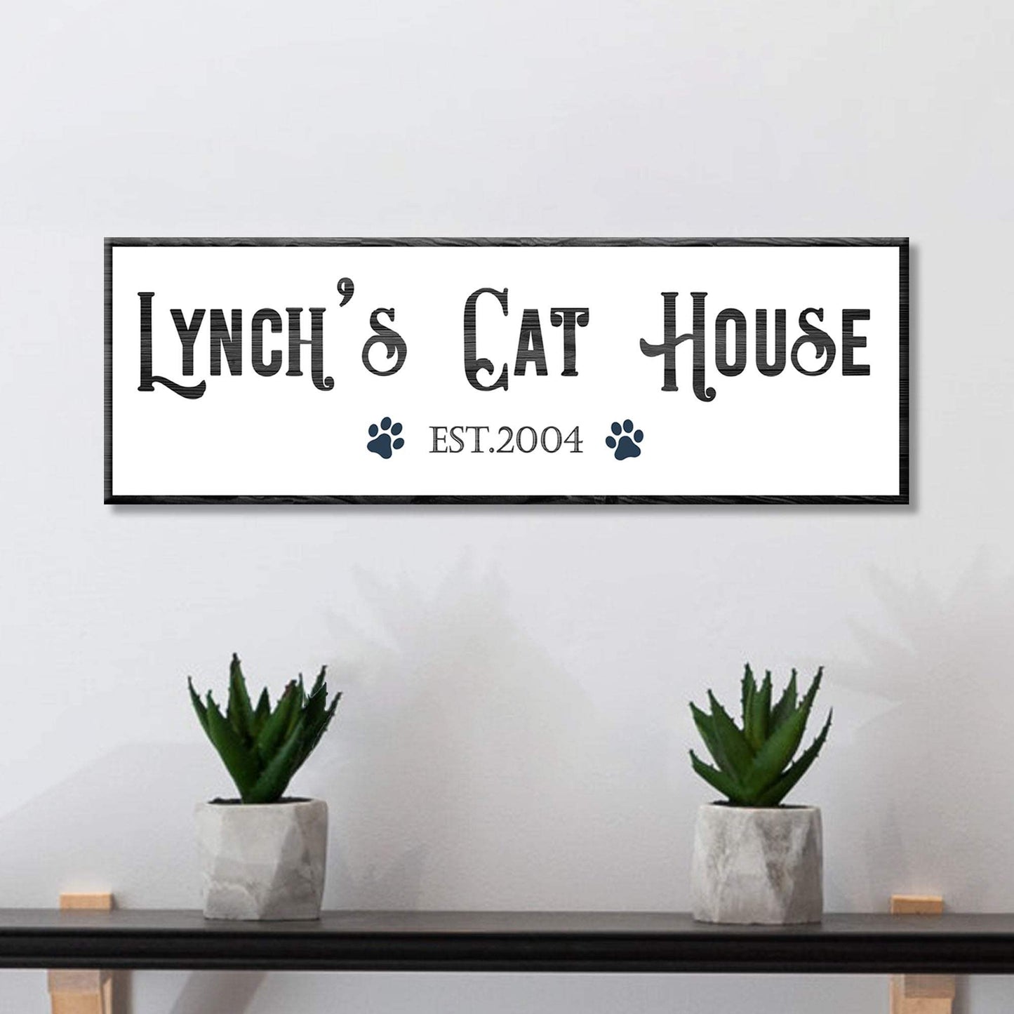 Cat House Sign - Tailored Canvases - Flyclothing LLC