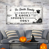 Family Halloween Sign - Tailored Canvases - Flyclothing LLC