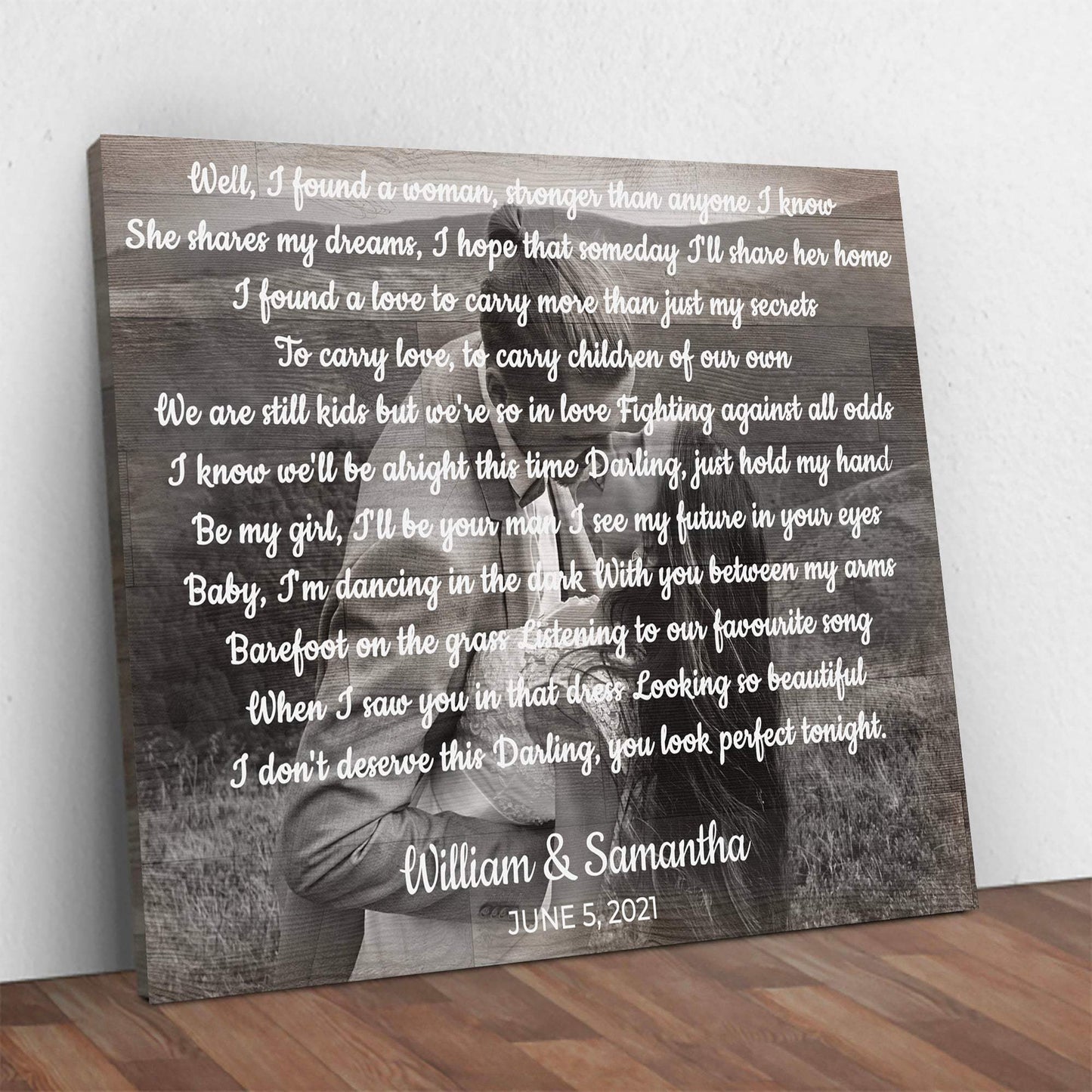 Wedding Song Sign - Tailored Canvases - Flyclothing LLC