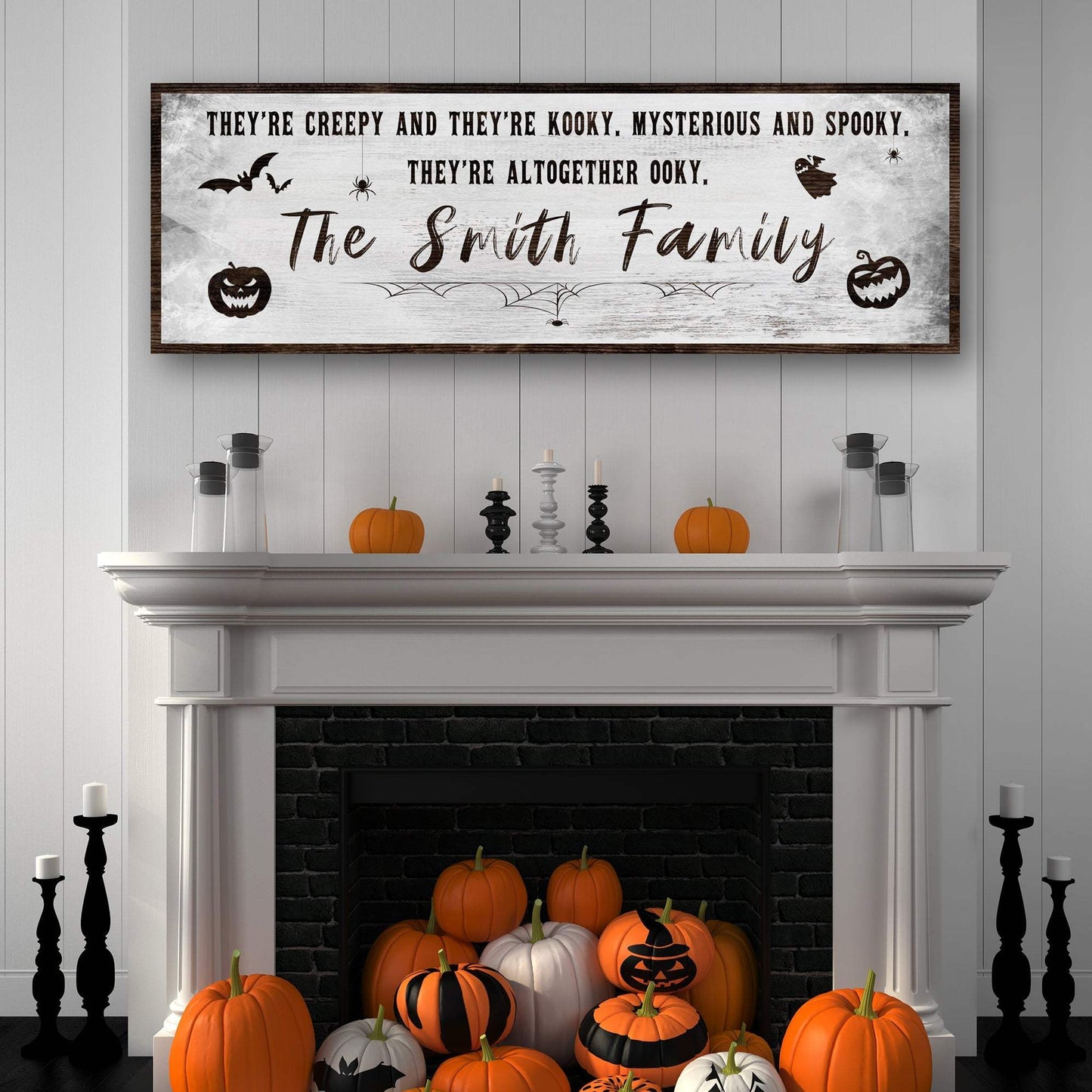 Creepy Family Sign - Tailored Canvases - Flyclothing LLC