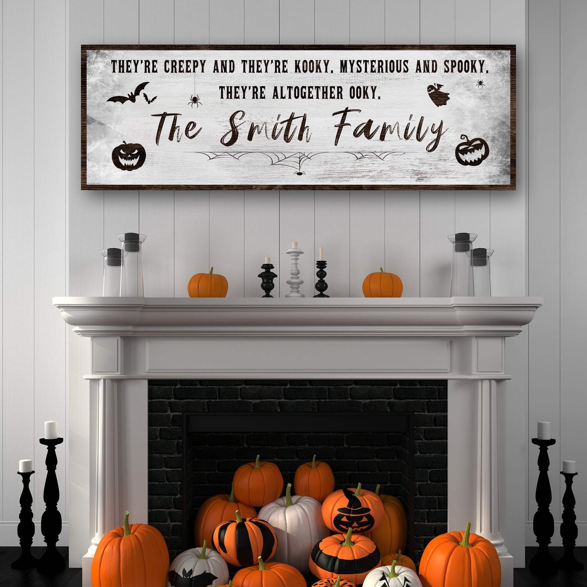 Creepy Family Sign - Tailored Canvases - Flyclothing LLC