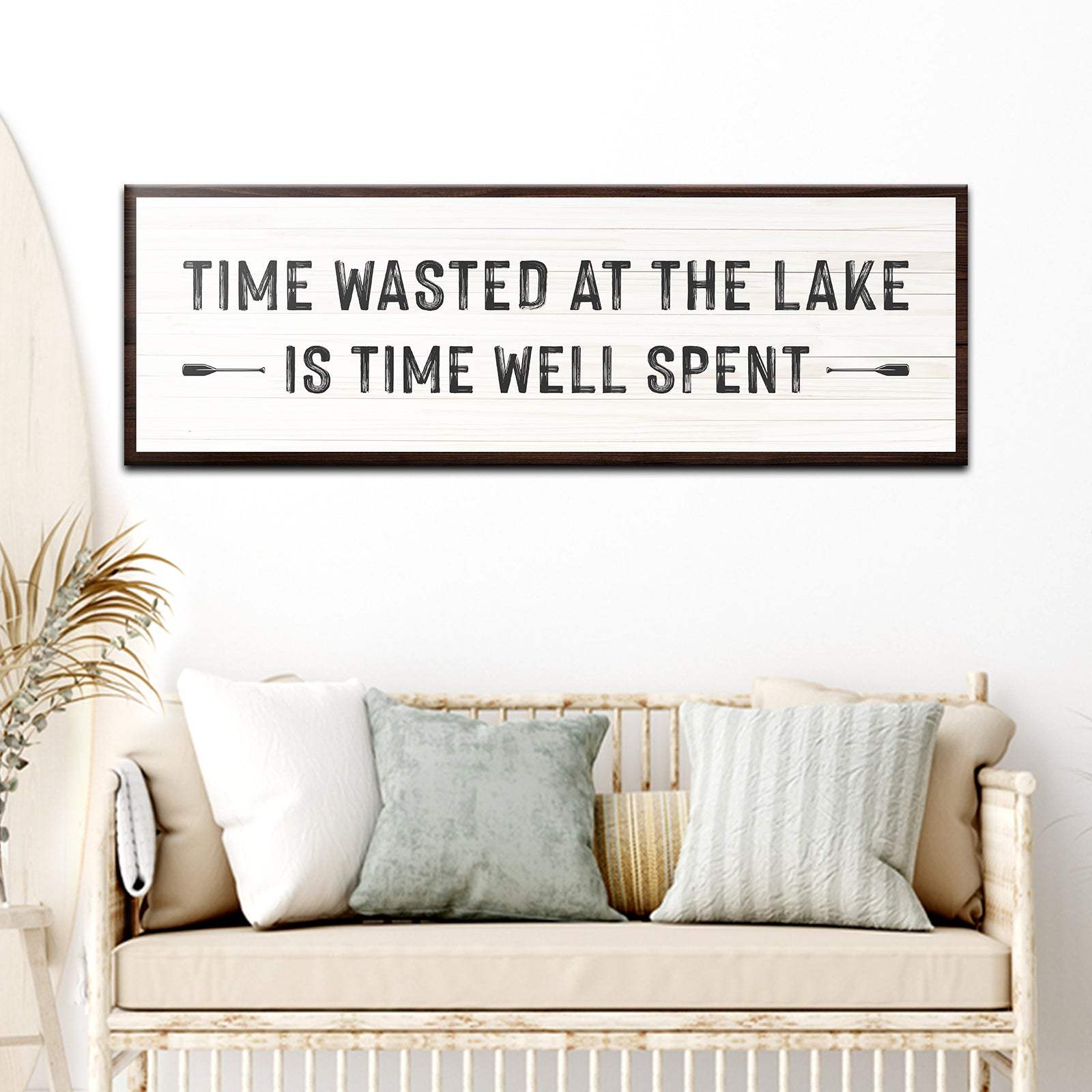 Time At The Lake Sign - Tailored Canvases - Flyclothing LLC