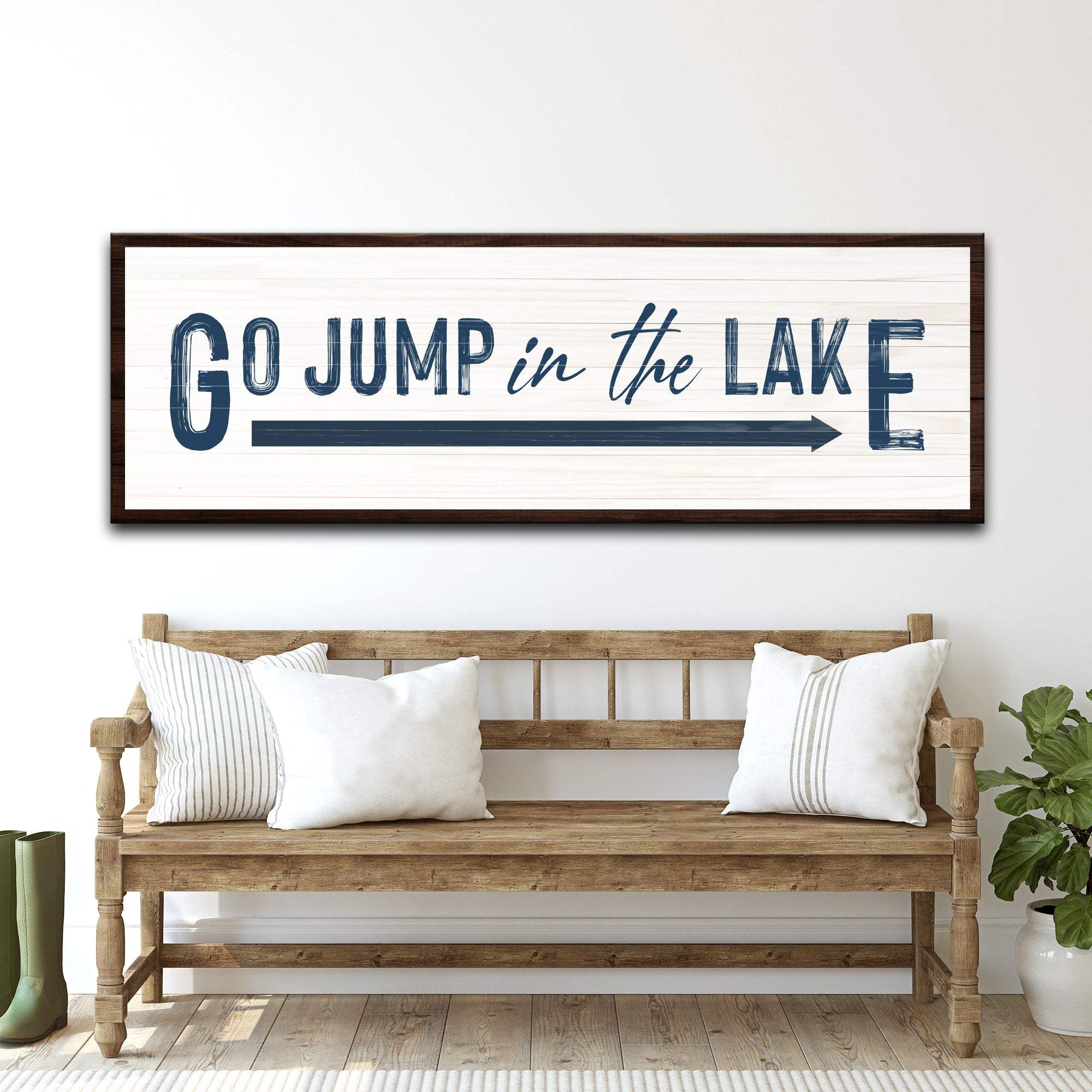 Go Jump In The Lake Sign - Tailored Canvases - Flyclothing LLC