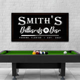 Billiards And Bar Sign II - Tailored Canvases - Flyclothing LLC