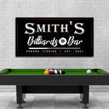 Billiards And Bar Sign - Tailored Canvases - Flyclothing LLC
