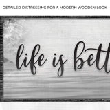 Life Is Better At The Lake Sign - Tailored Canvases - Flyclothing LLC