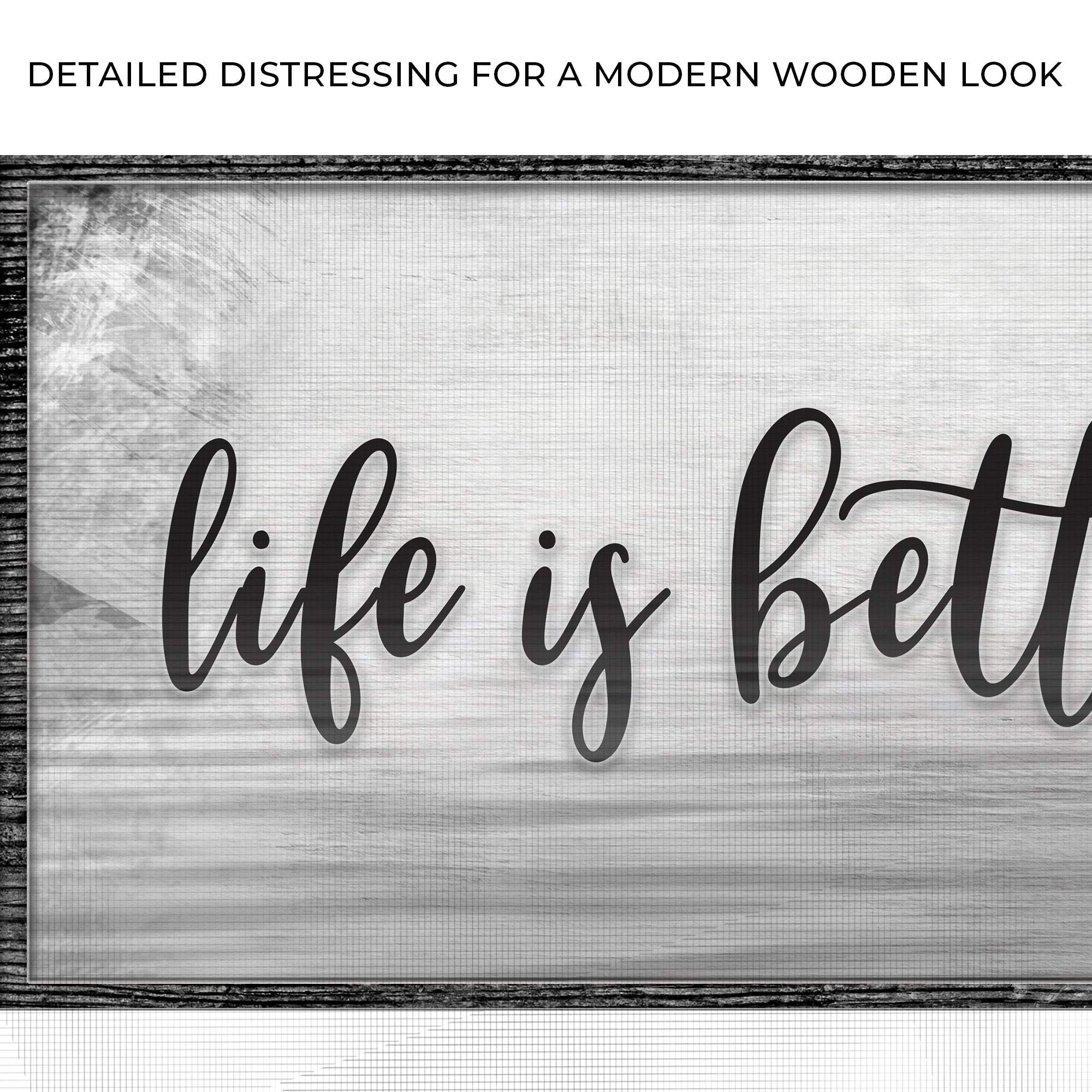 Life Is Better At The Lake Sign - Tailored Canvases - Flyclothing LLC