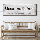 Custom Quote Sign - Tailored Canvases - Flyclothing LLC