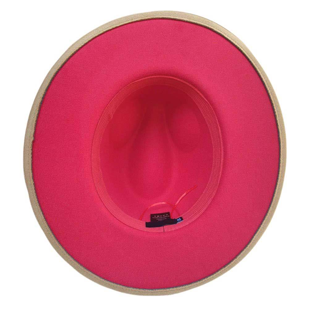 Belt Band Pointed Fedora Hat - Madeline Love - Flyclothing LLC