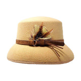 Feather Pointed Felt Hat - Madeline Love - Flyclothing LLC