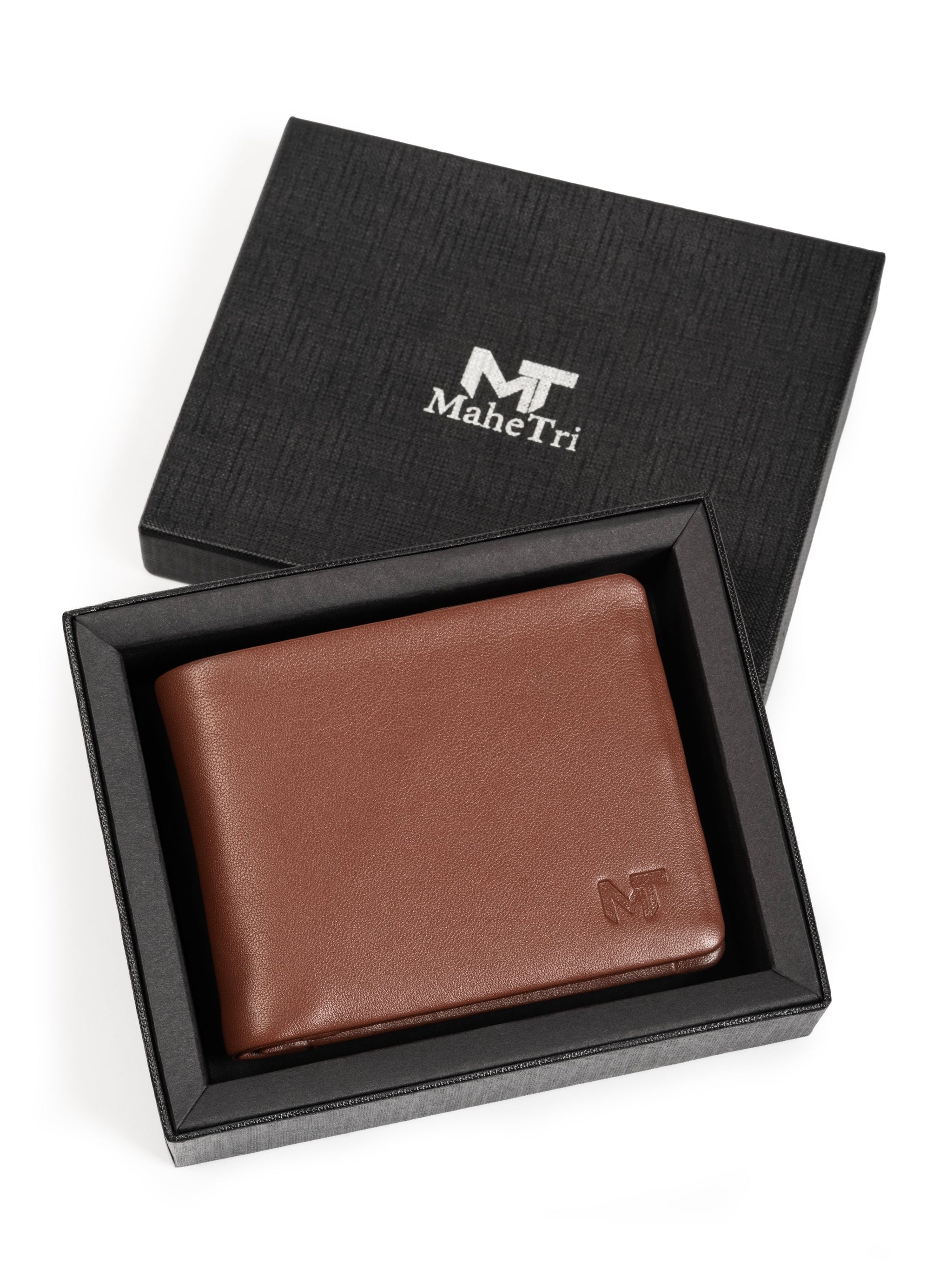 Tan Brown Duke Bifold Wallet - Classy Leather Bags - Flyclothing LLC