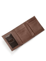 SleekCut Tri-Fold Wallet - Brown - Classy Leather Bags - Flyclothing LLC