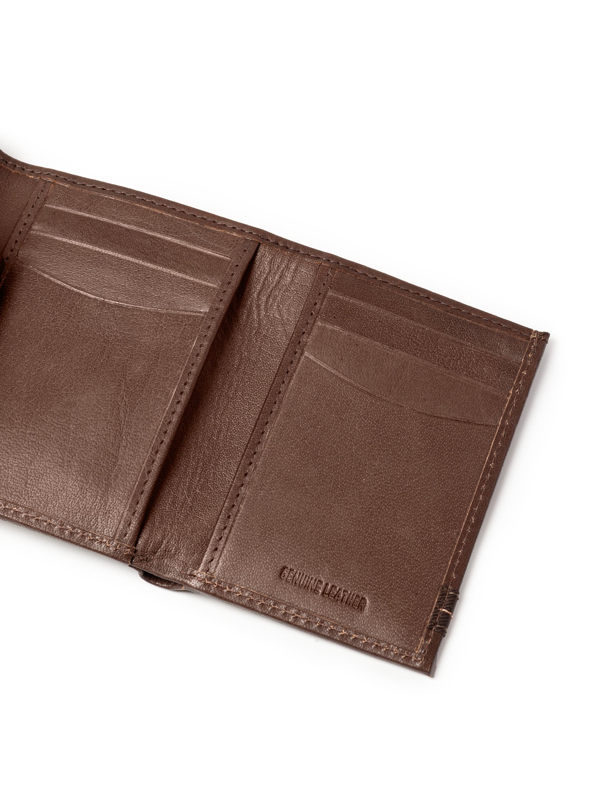 SleekCut Tri-Fold Wallet - Brown - Classy Leather Bags - Flyclothing LLC